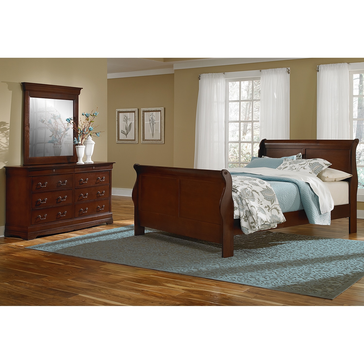 Neo Classic Youth 5 Piece Twin Bedroom Set Cherry Value City Furniture 5713