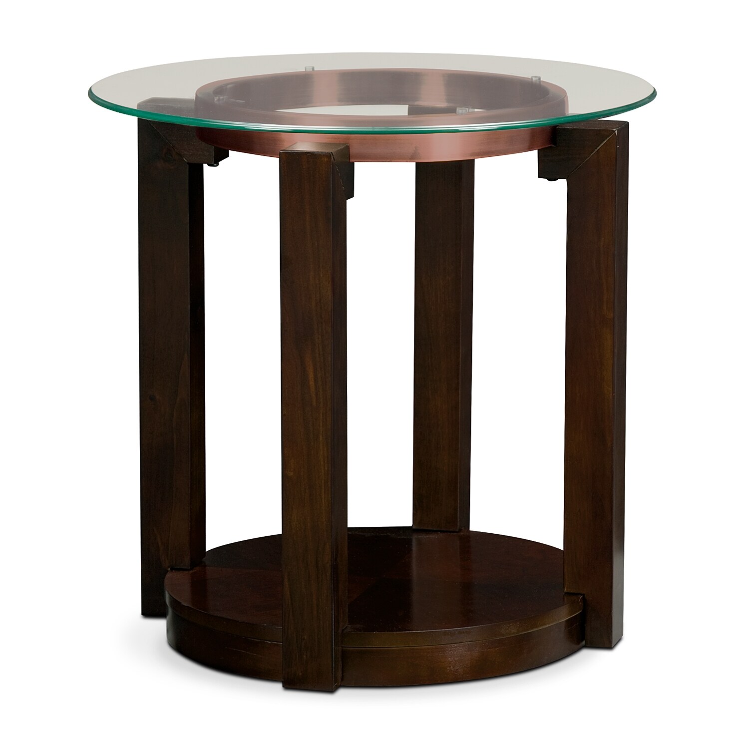 Auburn End Table Merlot Value City Furniture