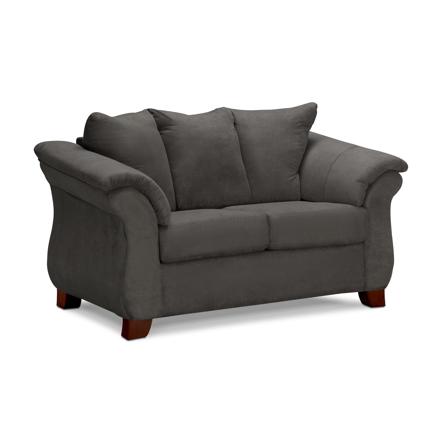 adrian sofa and loveseat set - graphite | value city furniture adrian sofa and loveseat set - graphite | value city furniture
