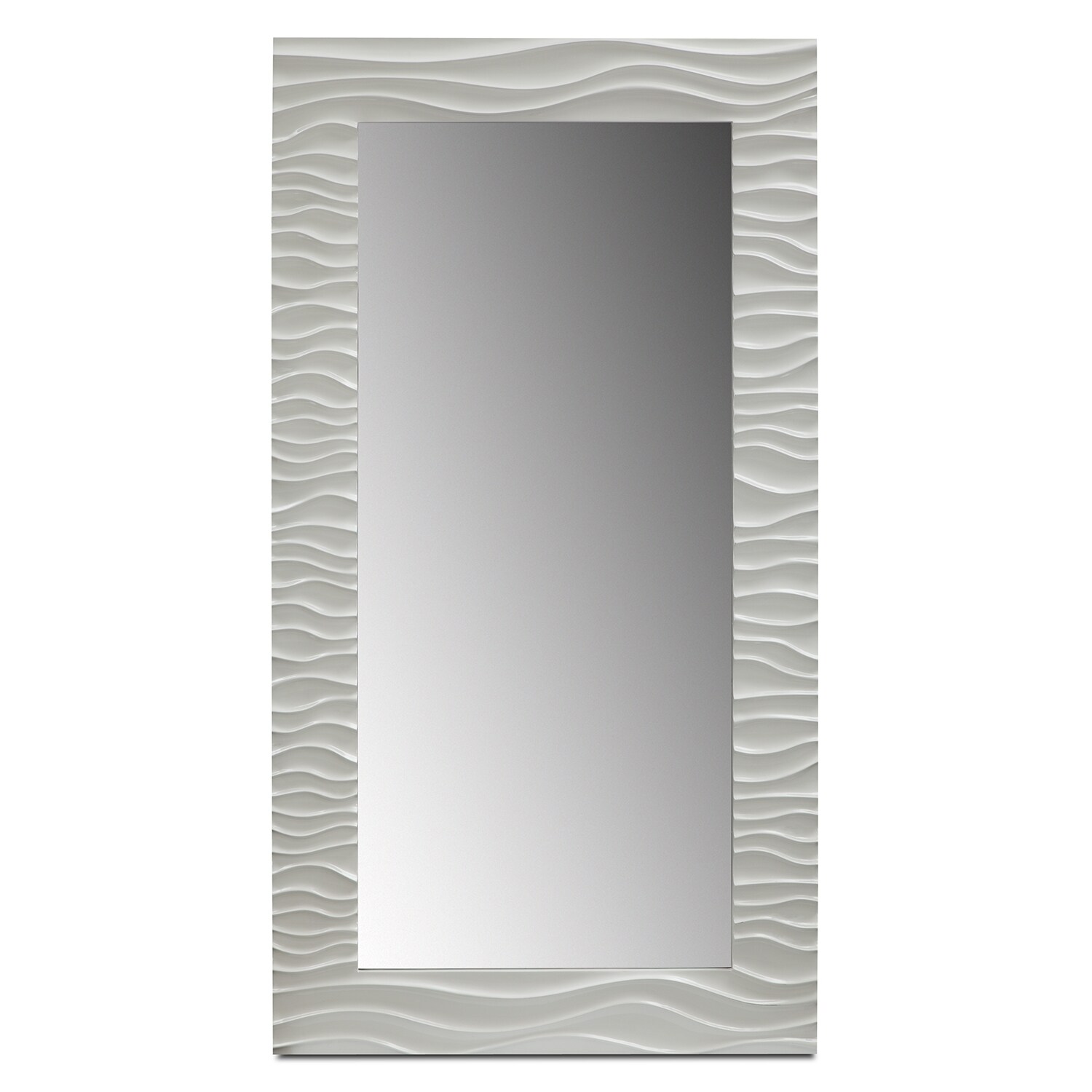 Ella Floor Mirror White Value City Furniture