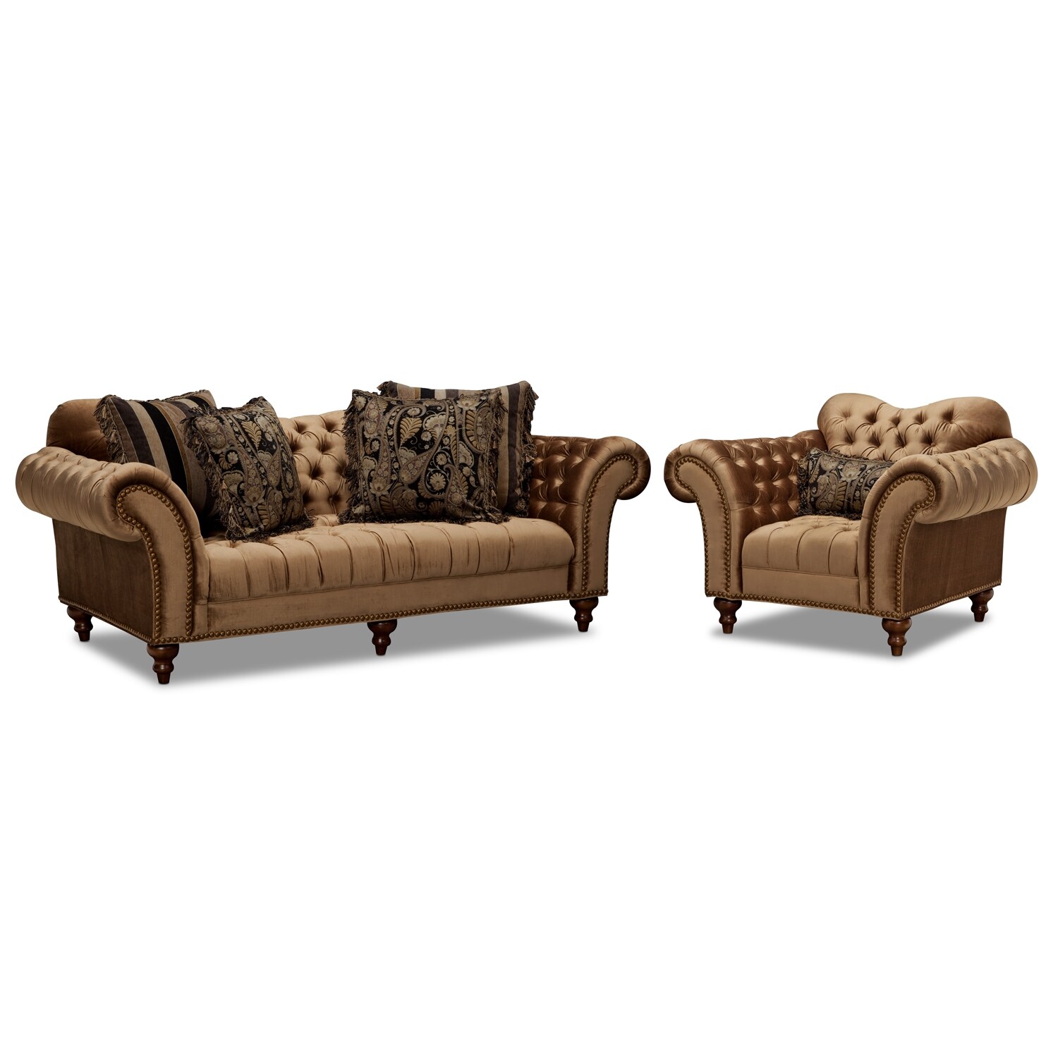 The Brittney Collection Bronze Value City Furniture