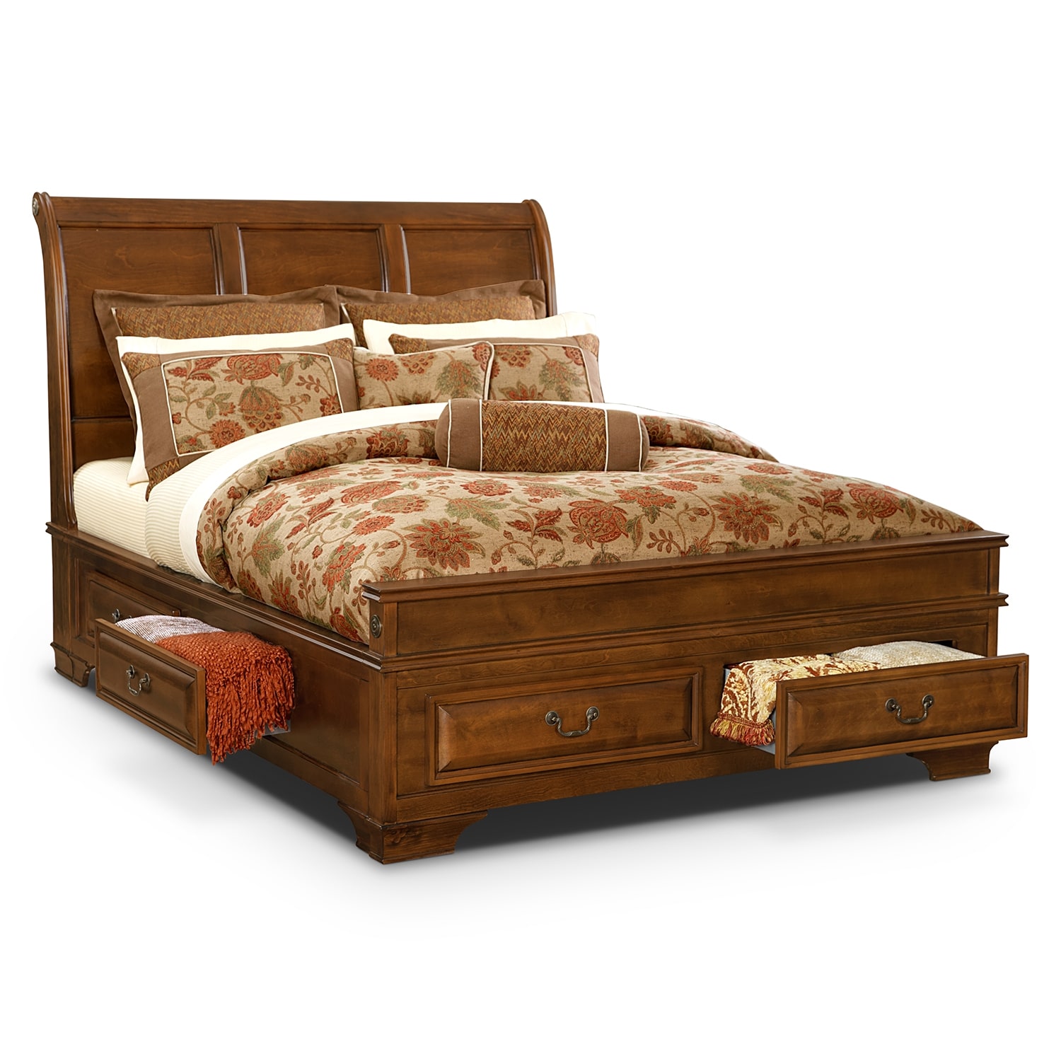 Sanibelle 6-Piece King Storage Bedroom Set - Pine | Value City ... Sanibelle 6-Piece King Storage Bedroom Set - Pine | Value City ...