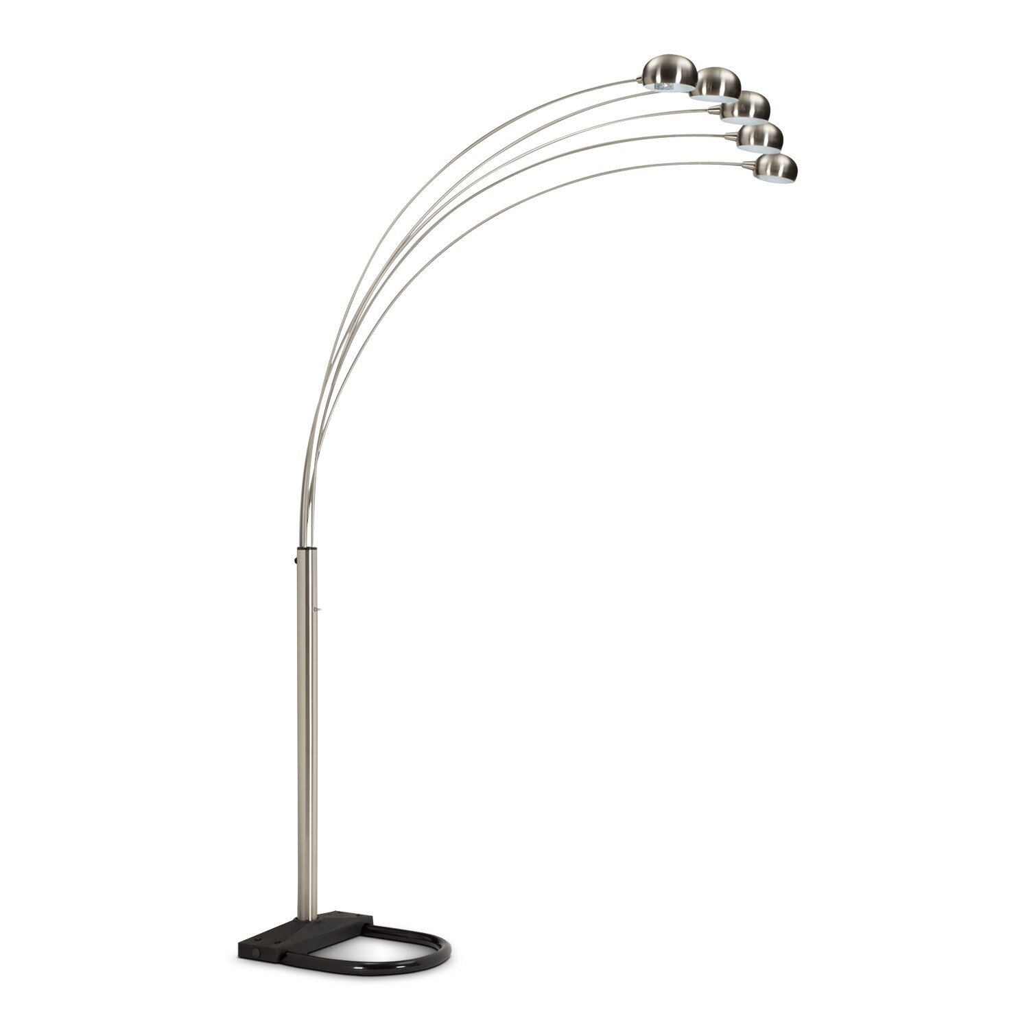 Chrome Arc Floor Lamp Value City Furniture