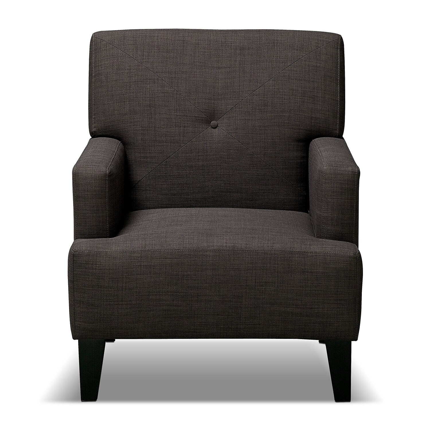 Avalon Accent Chair - Charcoal | Value City Furniture