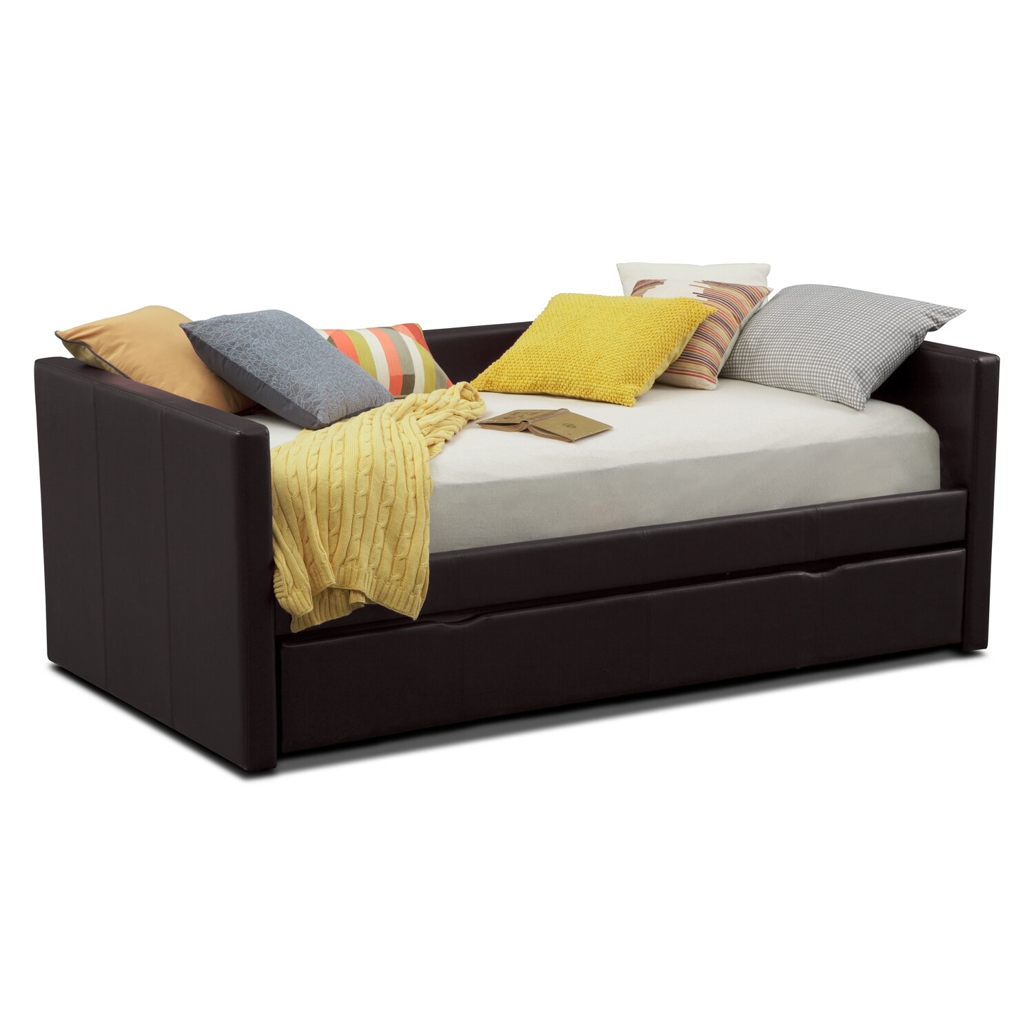 Carey Full Daybed with Trundle Brown Value City Furniture
