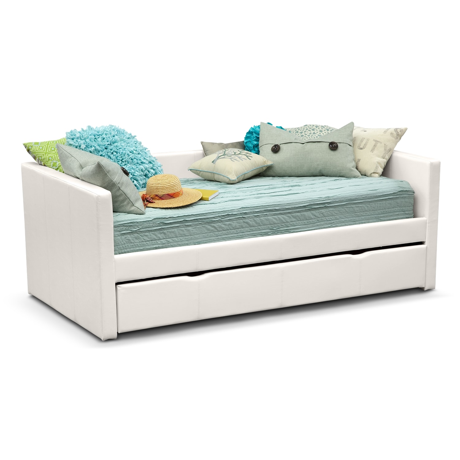 white daybed with trundle