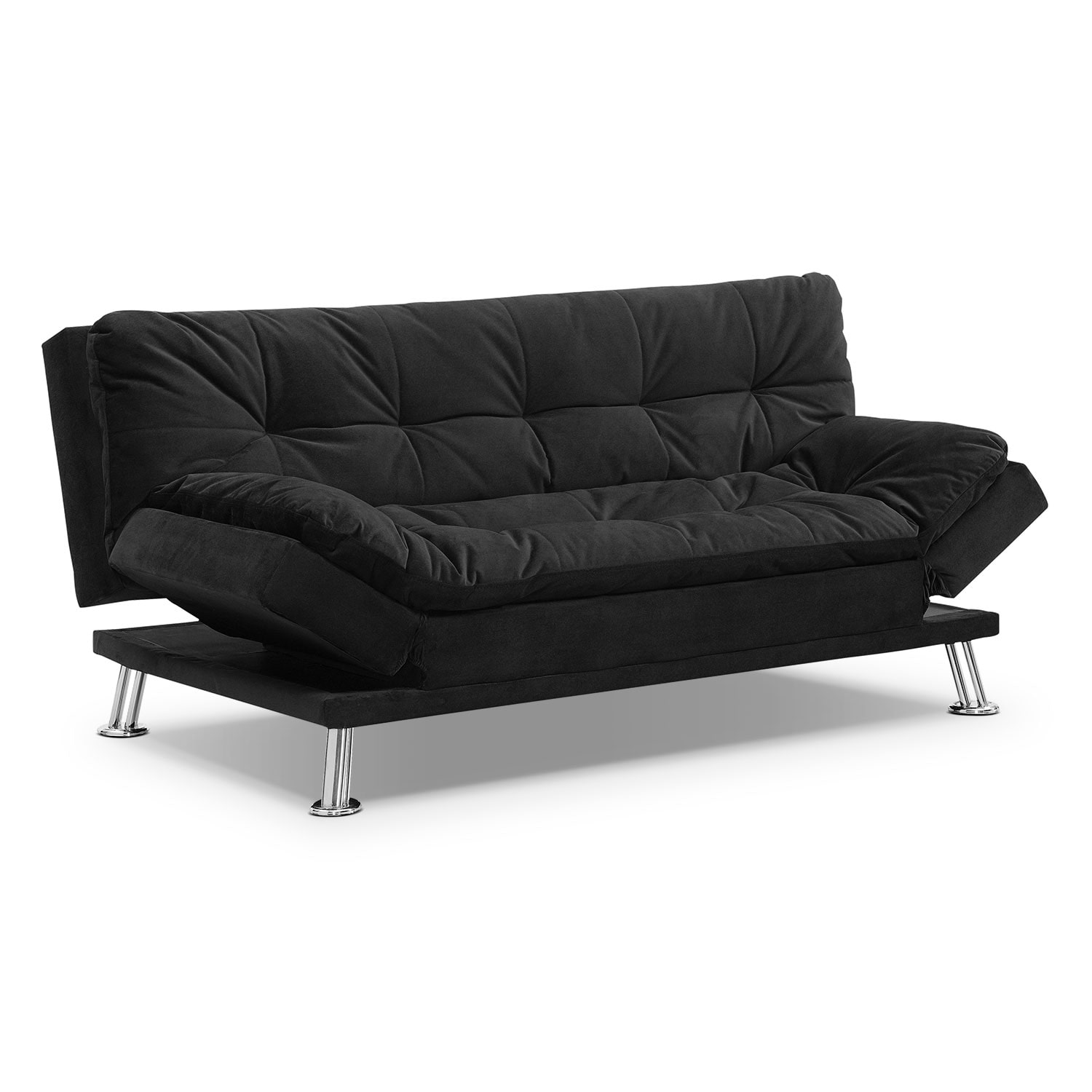 Waltz Futon Sofa Bed Black