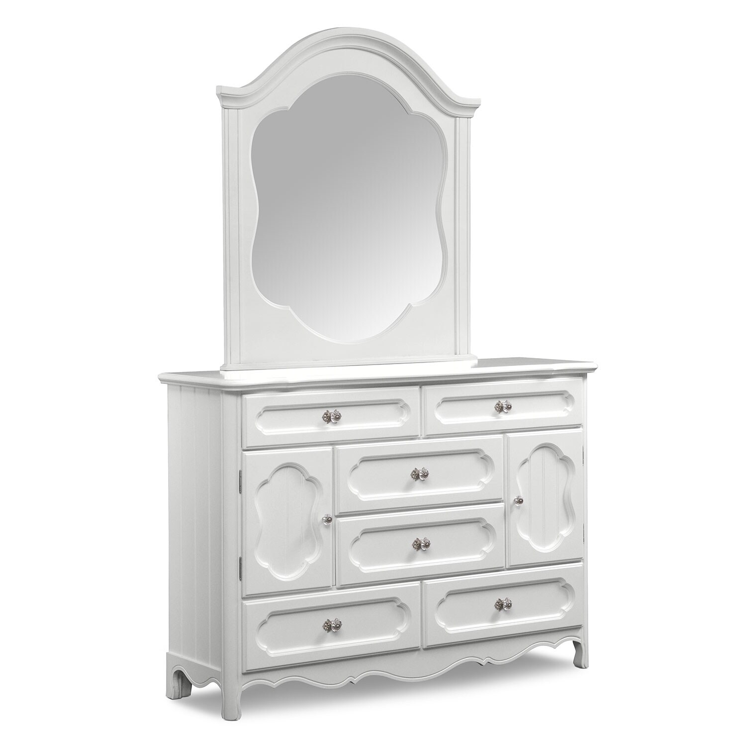 Carly 5Piece Full Bedroom Set White Value City Furniture