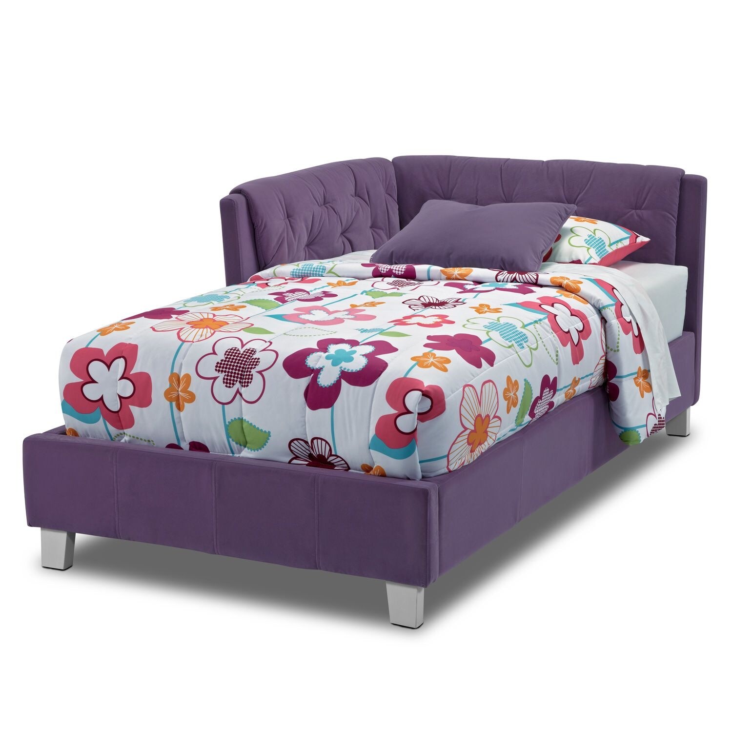Jordan Twin Corner Bed Purple Value City Furniture