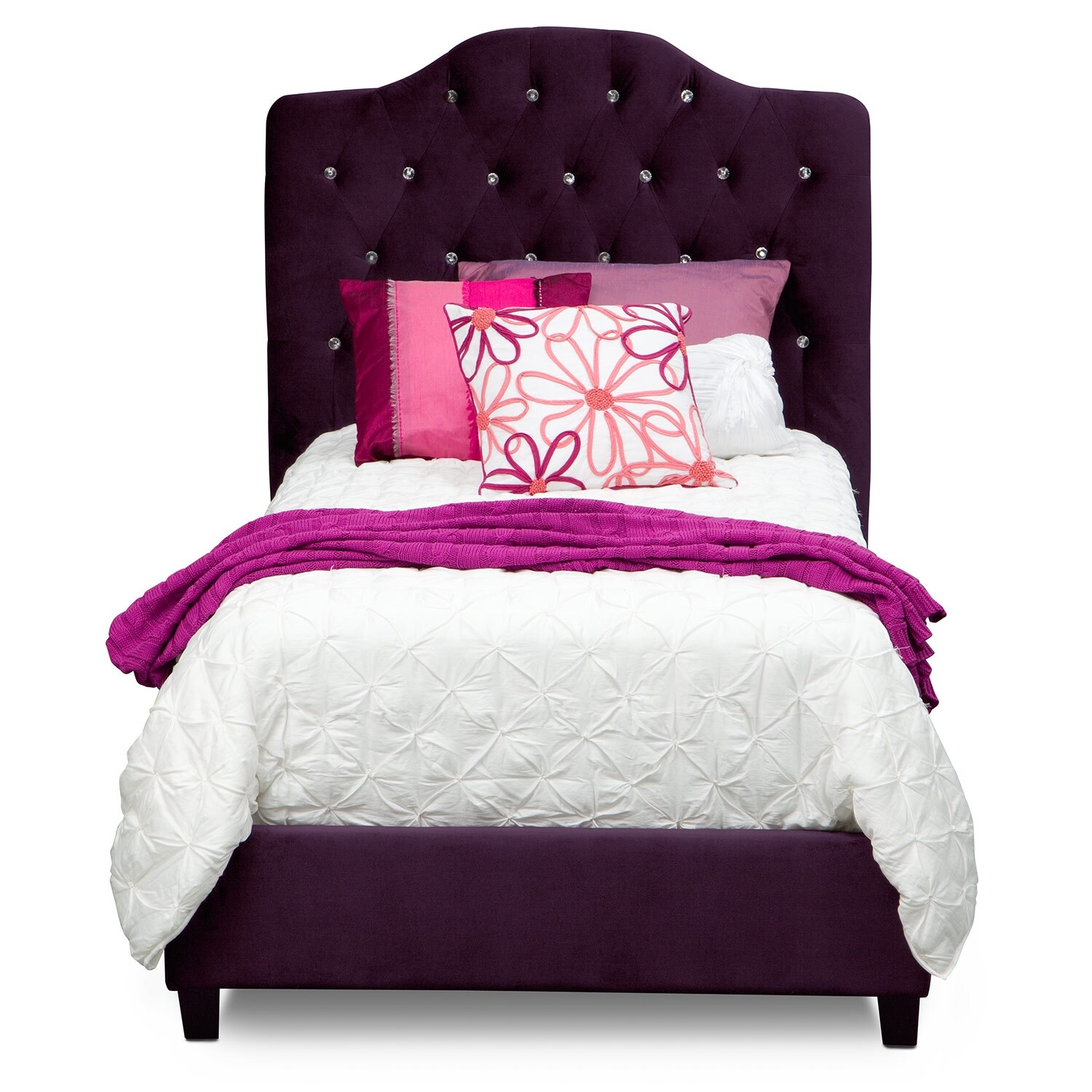 Valerie Full Bed Purple Value City Furniture