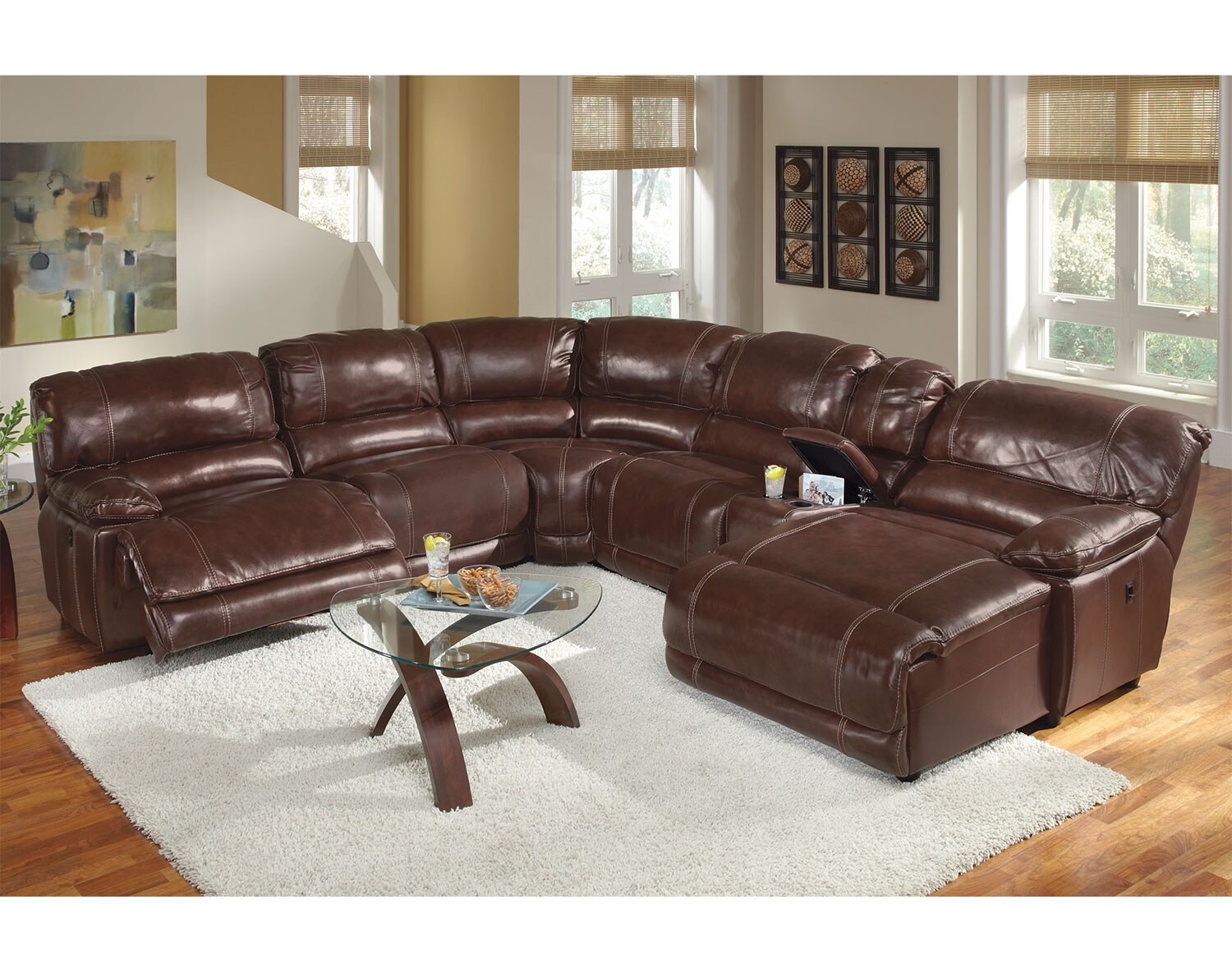 Value City Furniture Leather Sofa Set Fixed monthly payments required