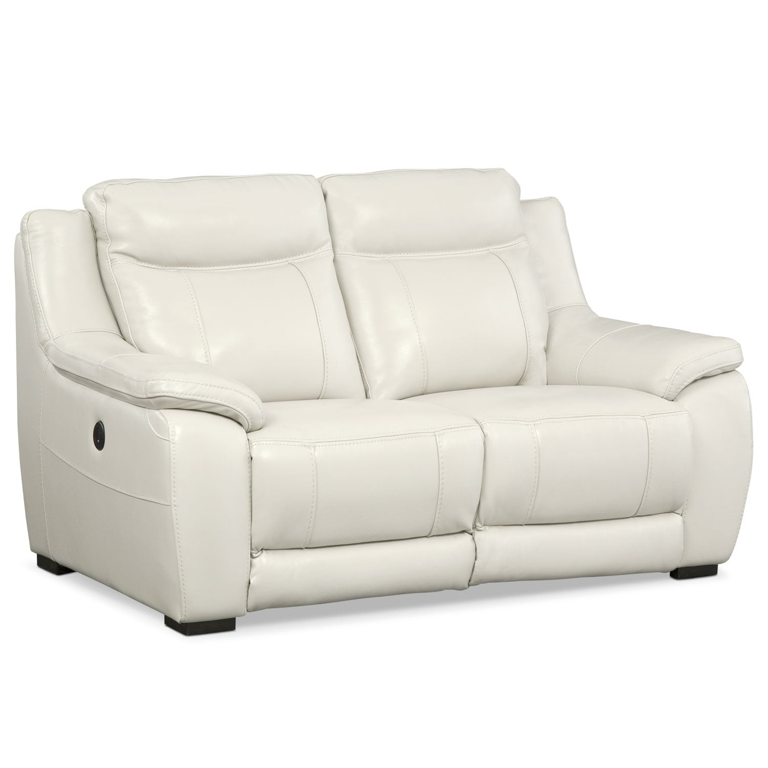 Lido Power Reclining Loveseat Ivory Value City Furniture