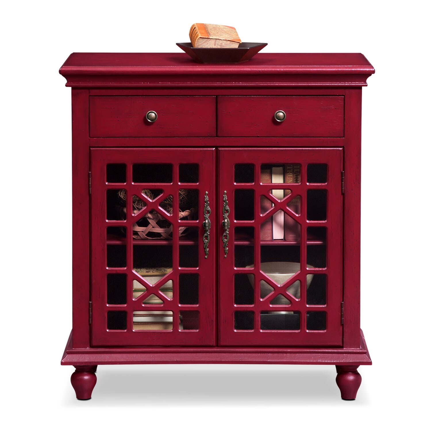 Grenoble Accent Cabinet - Red | Value City Furniture