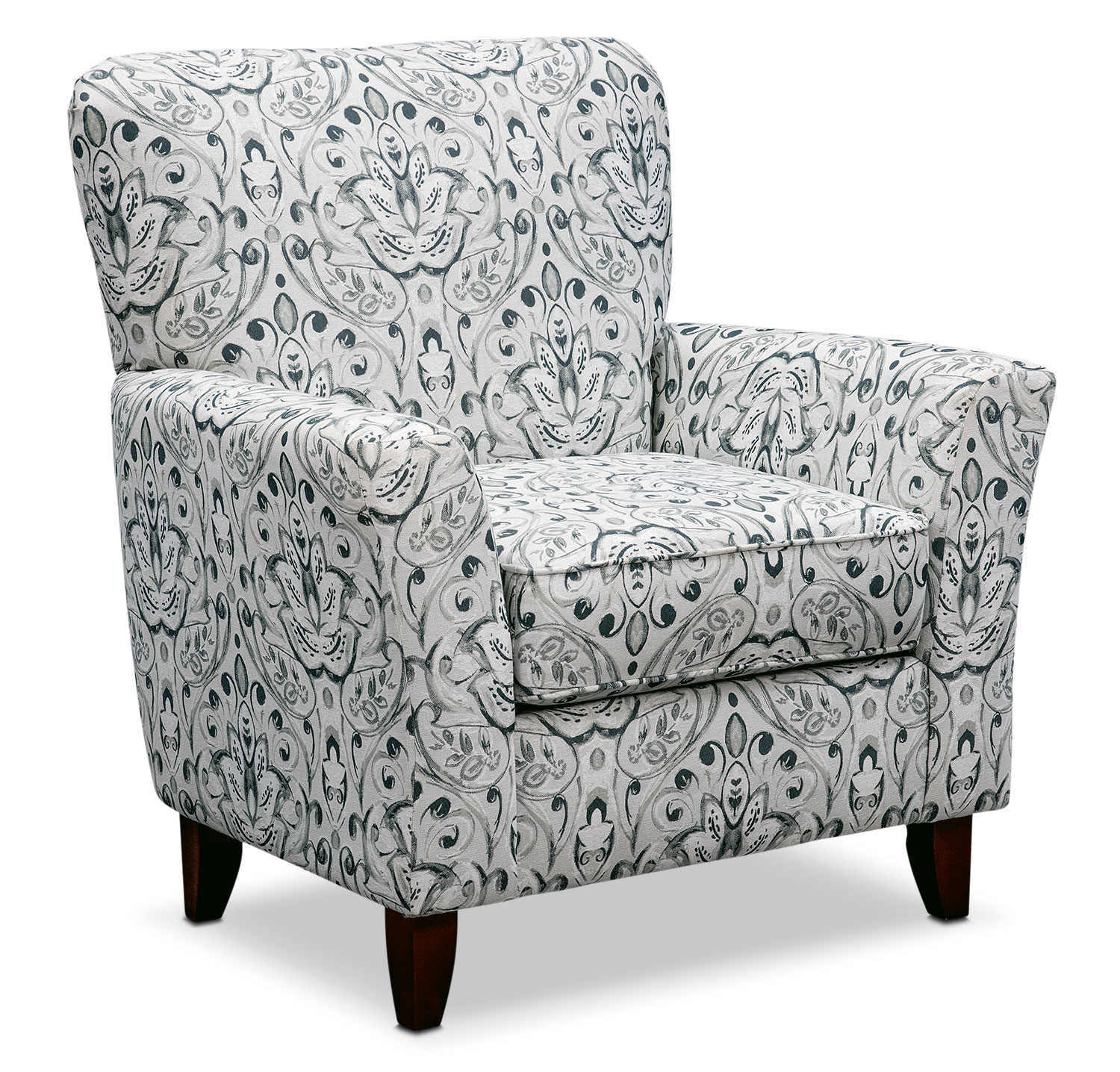 Mckenna Accent Chair - Multi Pewter | Value City Furniture
