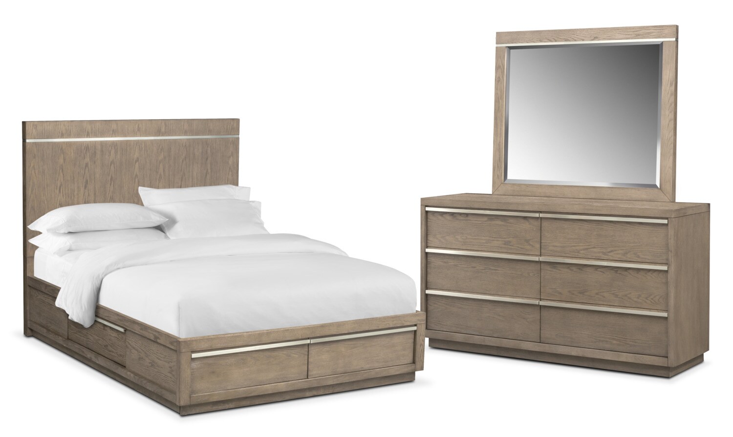Bedroom Sets Ashley Bostwick Shoals 5 Piece Wood Queen