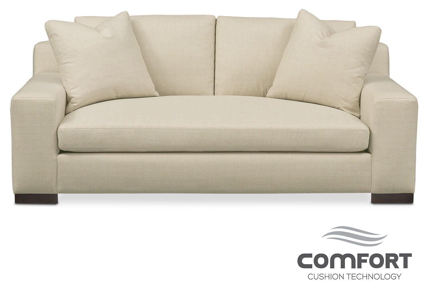 Ethan Comfort Apartment Sofa Cream Value City Furniture