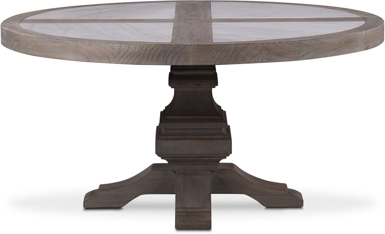 Lancaster Round Marble Top Table Parchment Value City Furniture Lancaster Round Marble Top Table Parchment