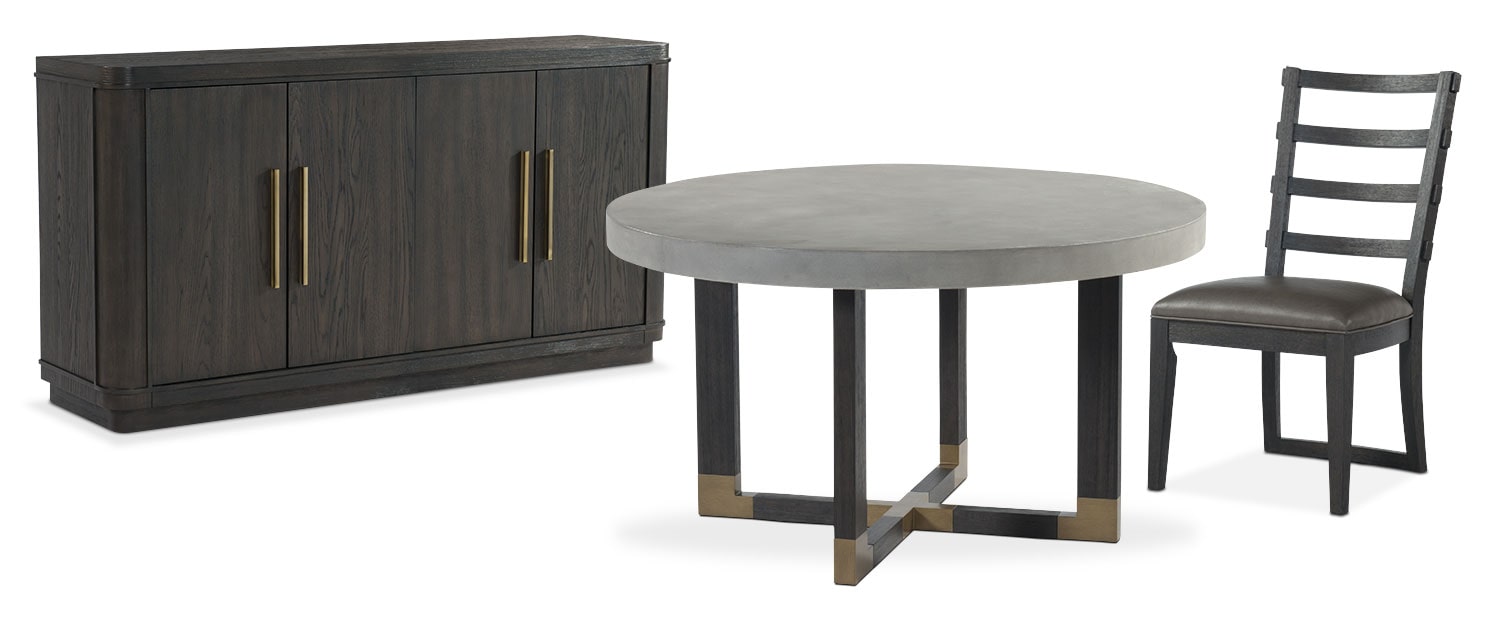 The Malibu Round Dining Collection - Umber