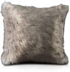 Faux Fur Pillow - Gray Wolf