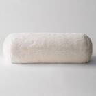 Faux Fur Bolster Pillow - Big Bear White