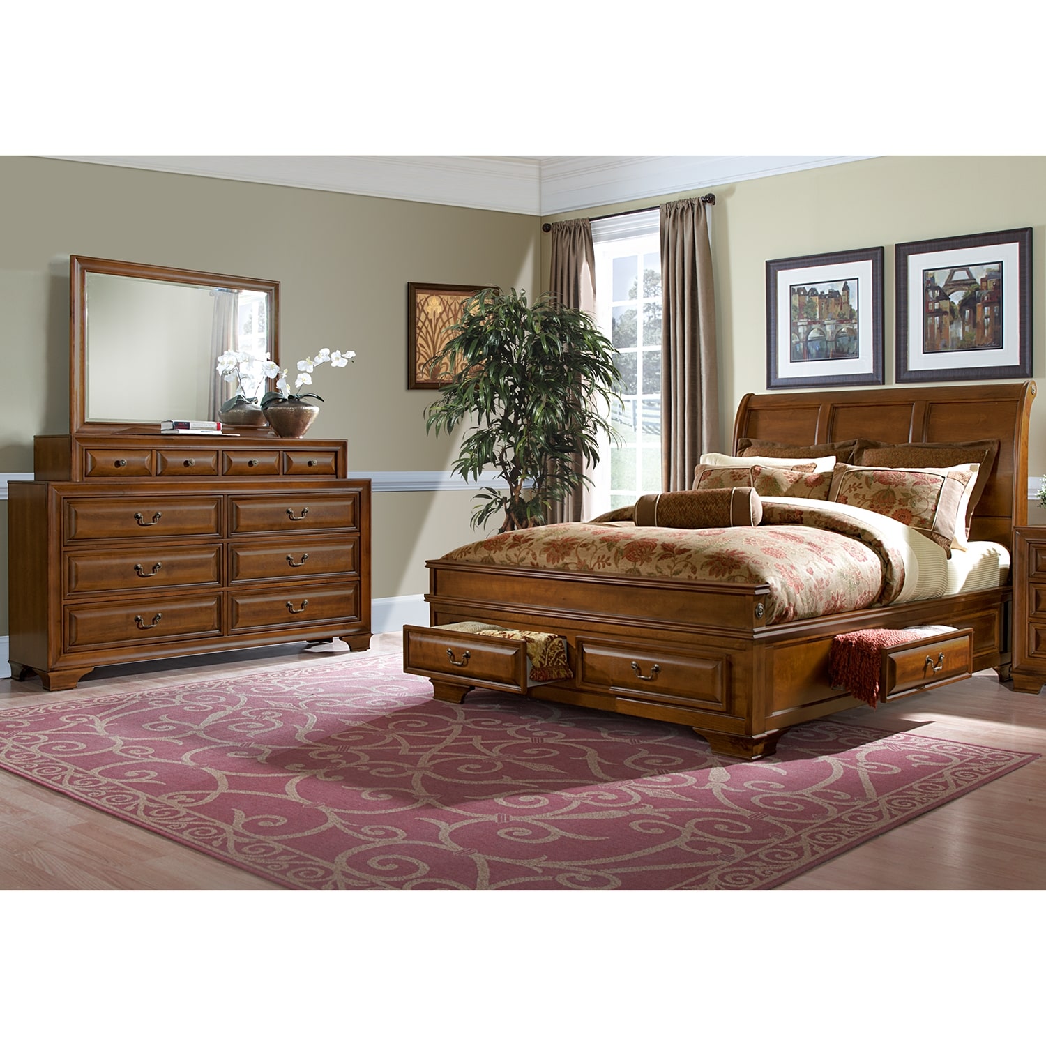 Dandridge 5 piece king storage bedroom set