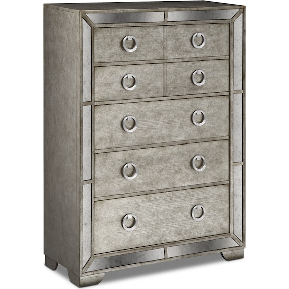 The Angelina Bedroom Collection - Metallic | Value City Furniture and ...