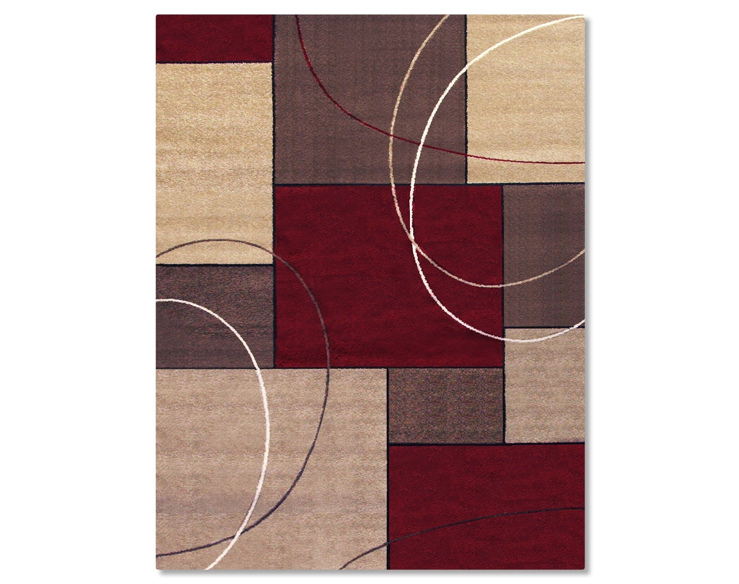 The Casa Circles and Squares Collection - Brown and Beige