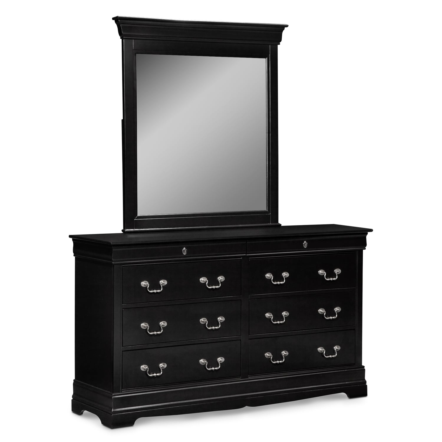 Neo Classic Dresser And Mirror Value City Furniture And Mattresses