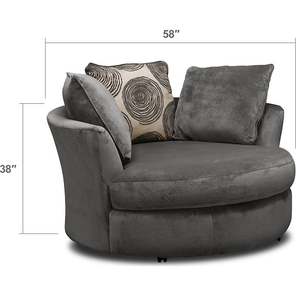 Living Room Furniture - Cordelle Swivel Chair