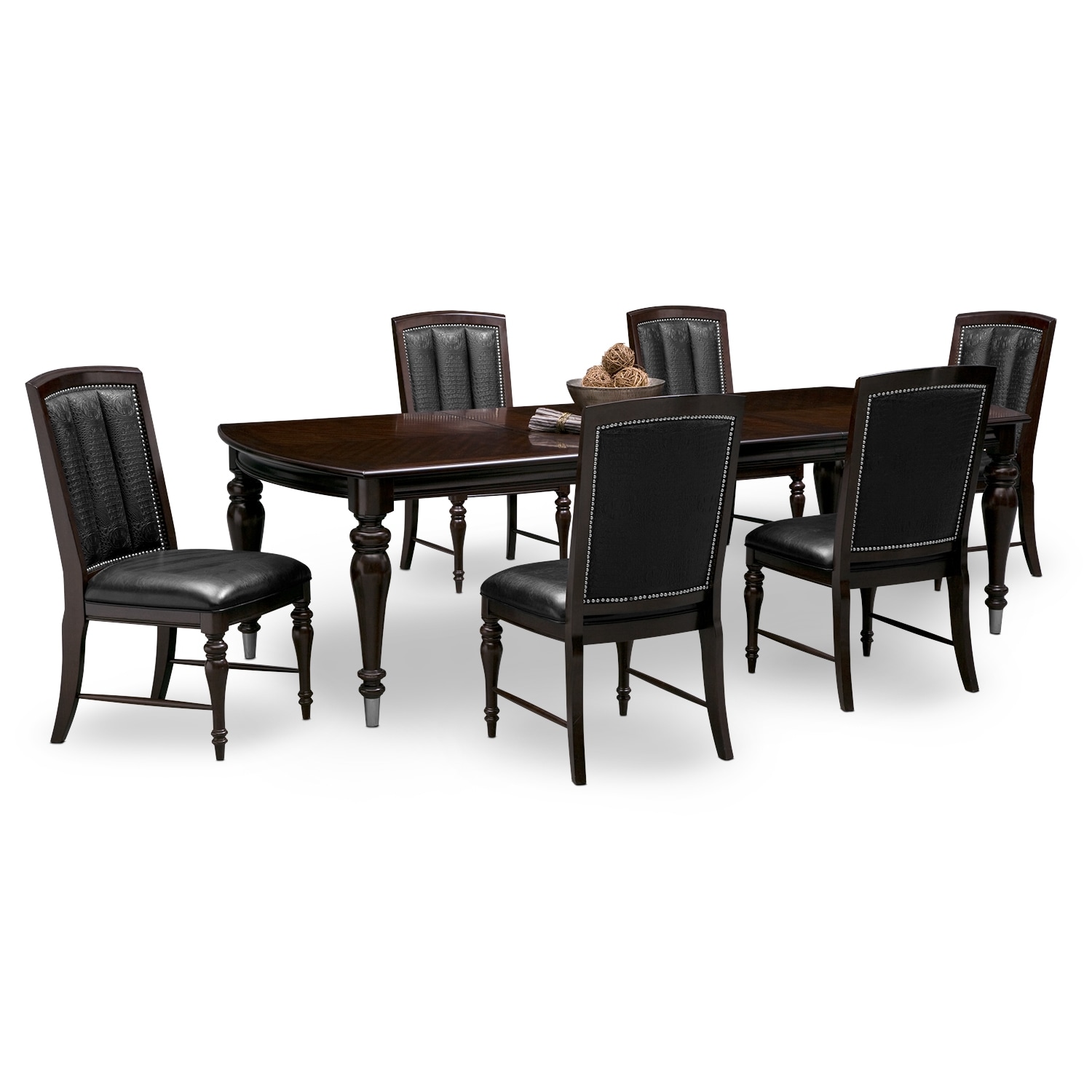 Esquire Dining Table And 6 Dining Chairs Value City Furniture