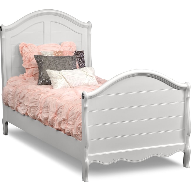 carly white bed | value city furniture and mattresses