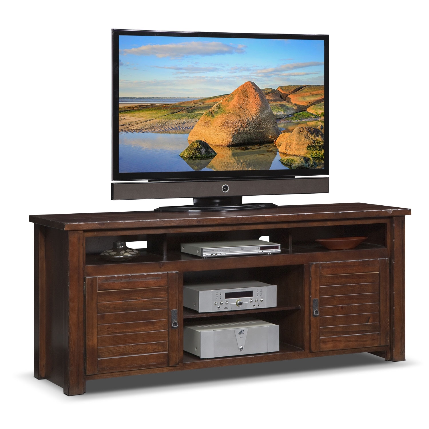 Prairie Tv Stand Value City Furniture And Mattresses Image Of Item Prairie 74 Tv Stand Mesquite Pine