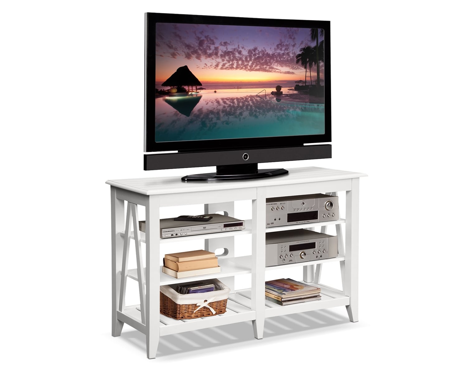 The Plantation Cove Coastal Tv Stand Collection Value City The Plantation Cove Coastal Tv Stand Collection