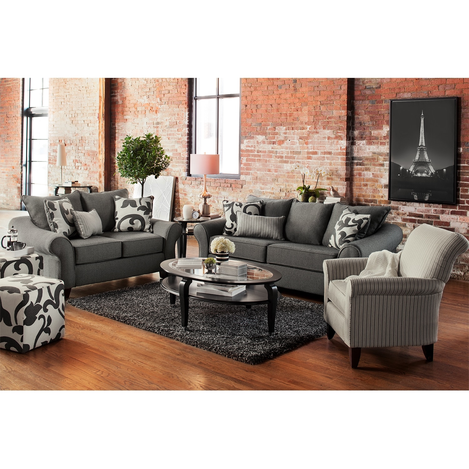 Colette Sofa - Gray | Value City Furniture and Mattresses