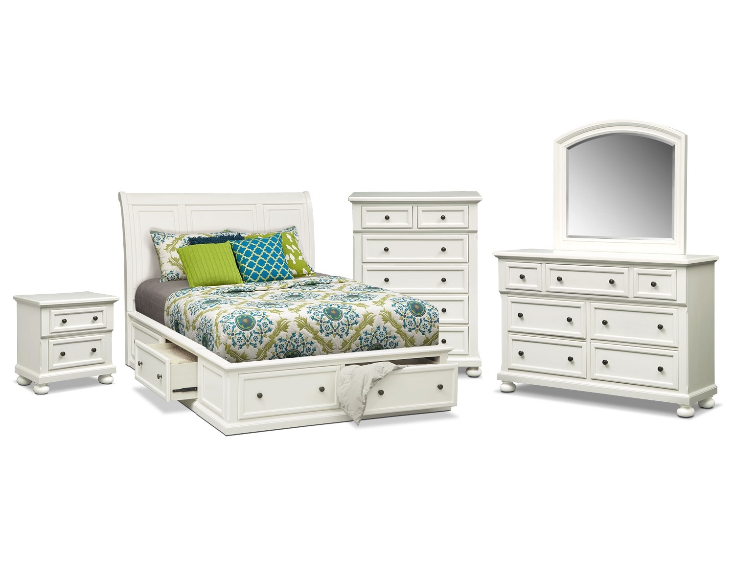 The Hanover Storage Bedroom Collection - White
