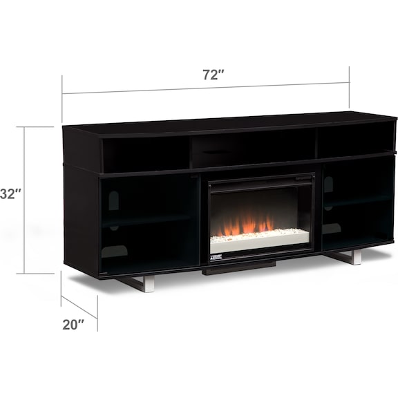 Entertainment Furniture - Pacer Fireplace TV Stand