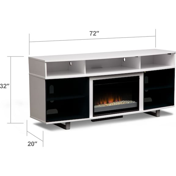 Entertainment Furniture - Pacer Fireplace TV Stand