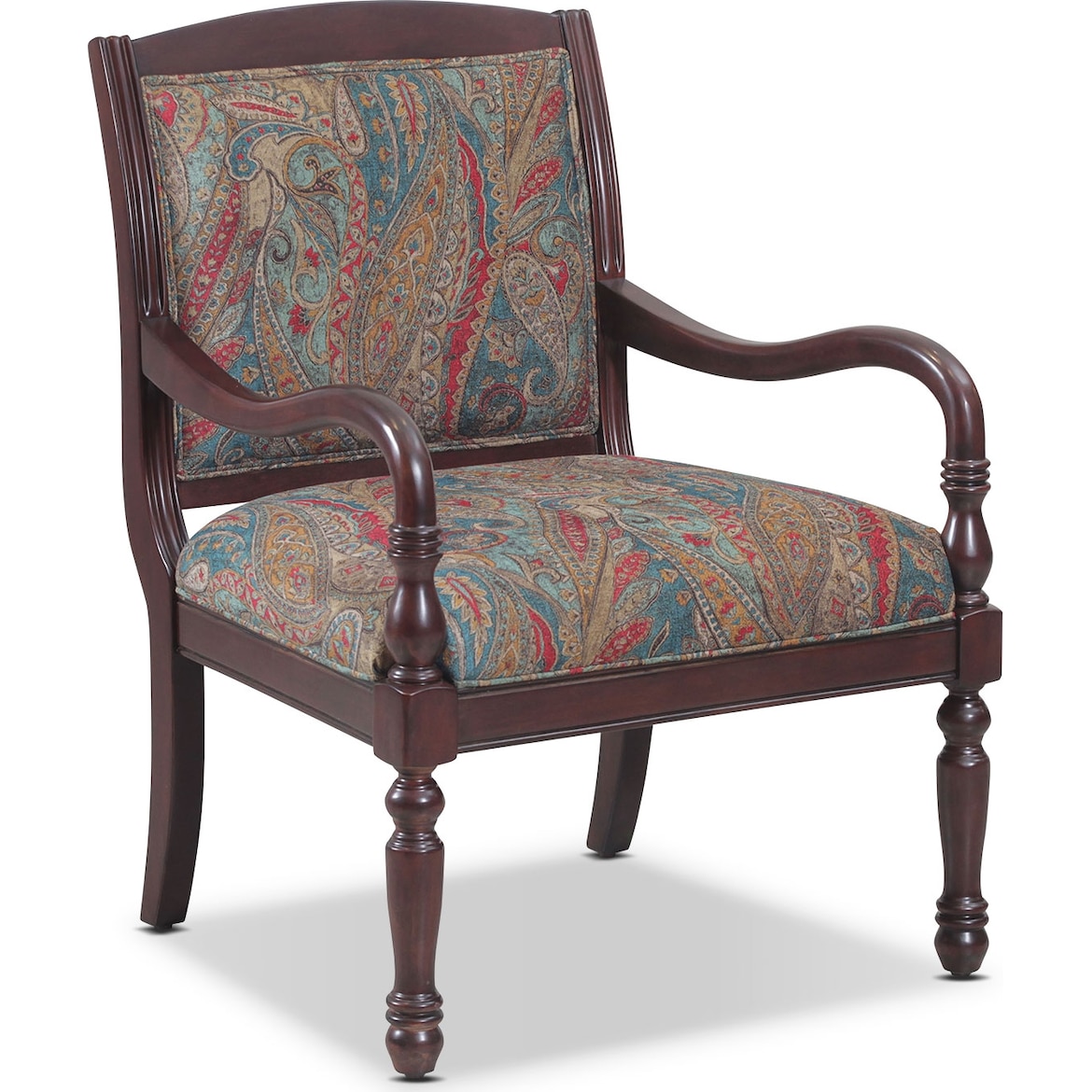 Cadence Accent Chair - Paisley | Value City Furniture and 