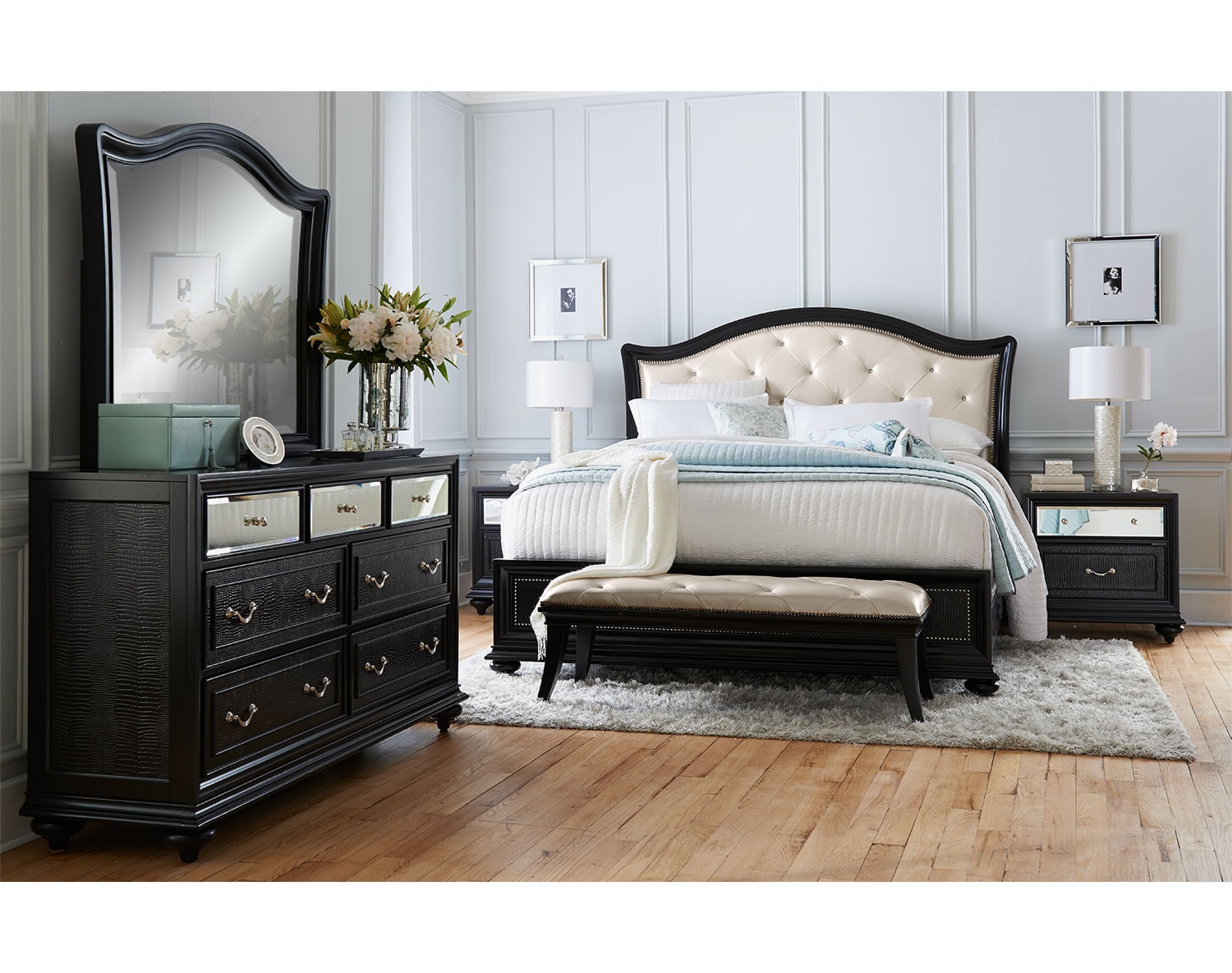 The Marilyn Collection Ebony Value City Furniture And Mattresses