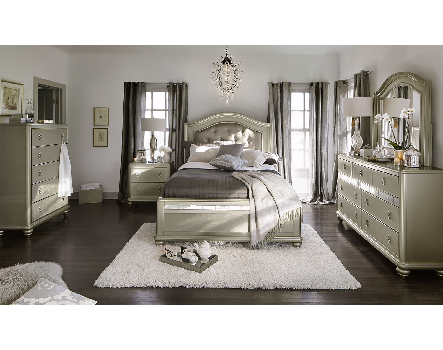 The Serena Collection Platinum Value City Furniture And Mattresses