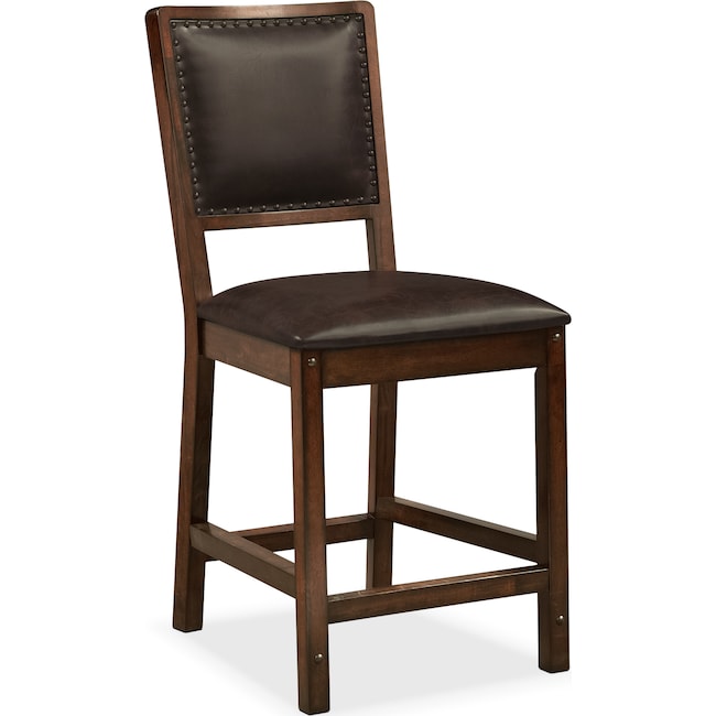 Newcastle CounterHeight Side Chair Mahogany Value City Furniture