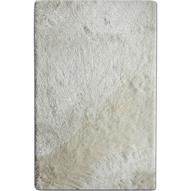 luxe 8' x 10' area rug - ivory | value city furniture and mattresses