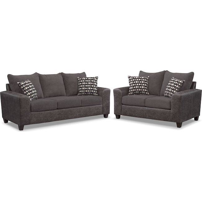 Brando 3 Piece Sectional With Chaise And Swivel Chair Set American Signature Furniture Value City Furniture City Furniture 3 Piece Sectional Sofa