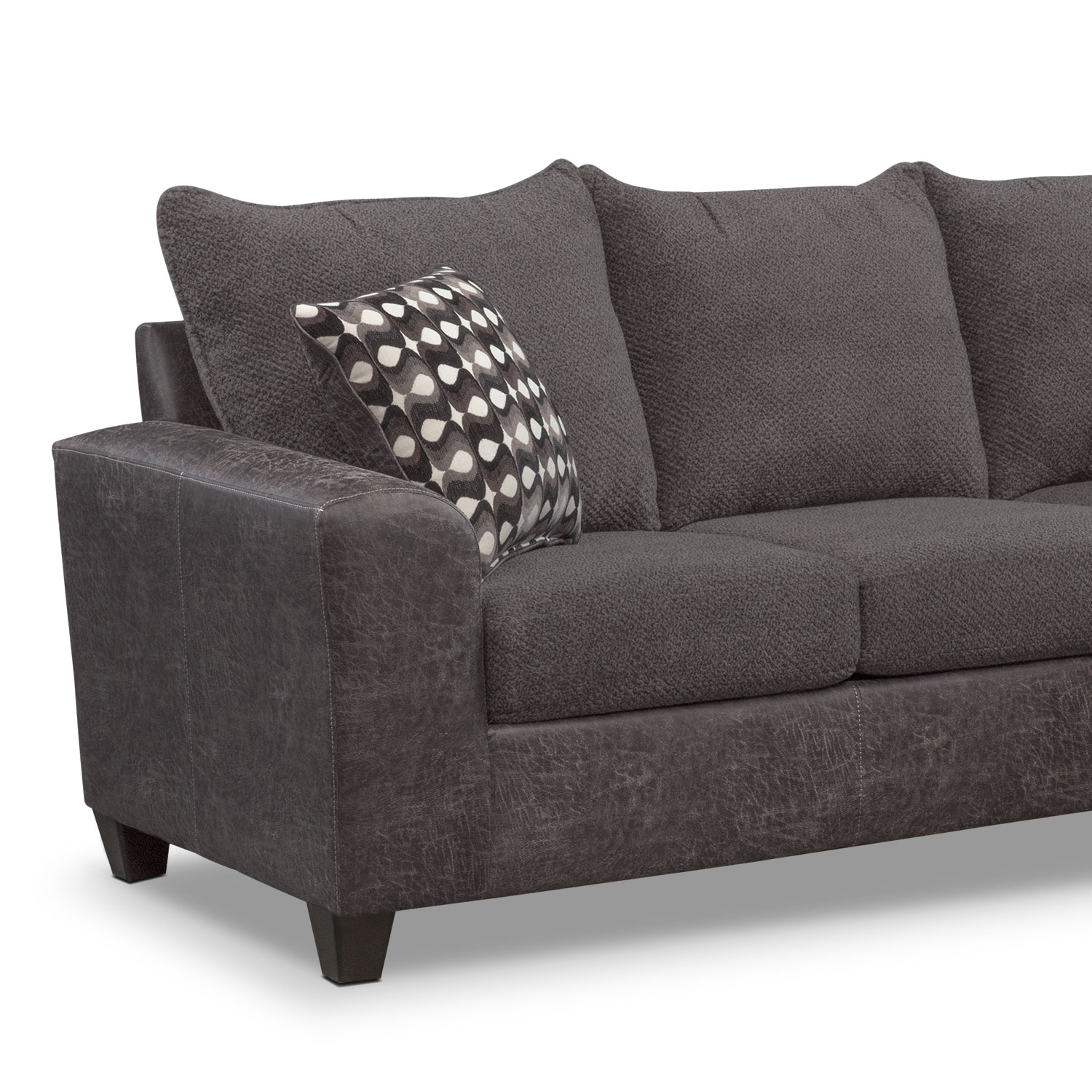 Brando Sofa With Chaise Value City Furniture And Mattresses Click To Change Image