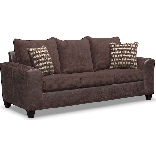 Living Room Furniture - Brando Queen Sleeper Sofa