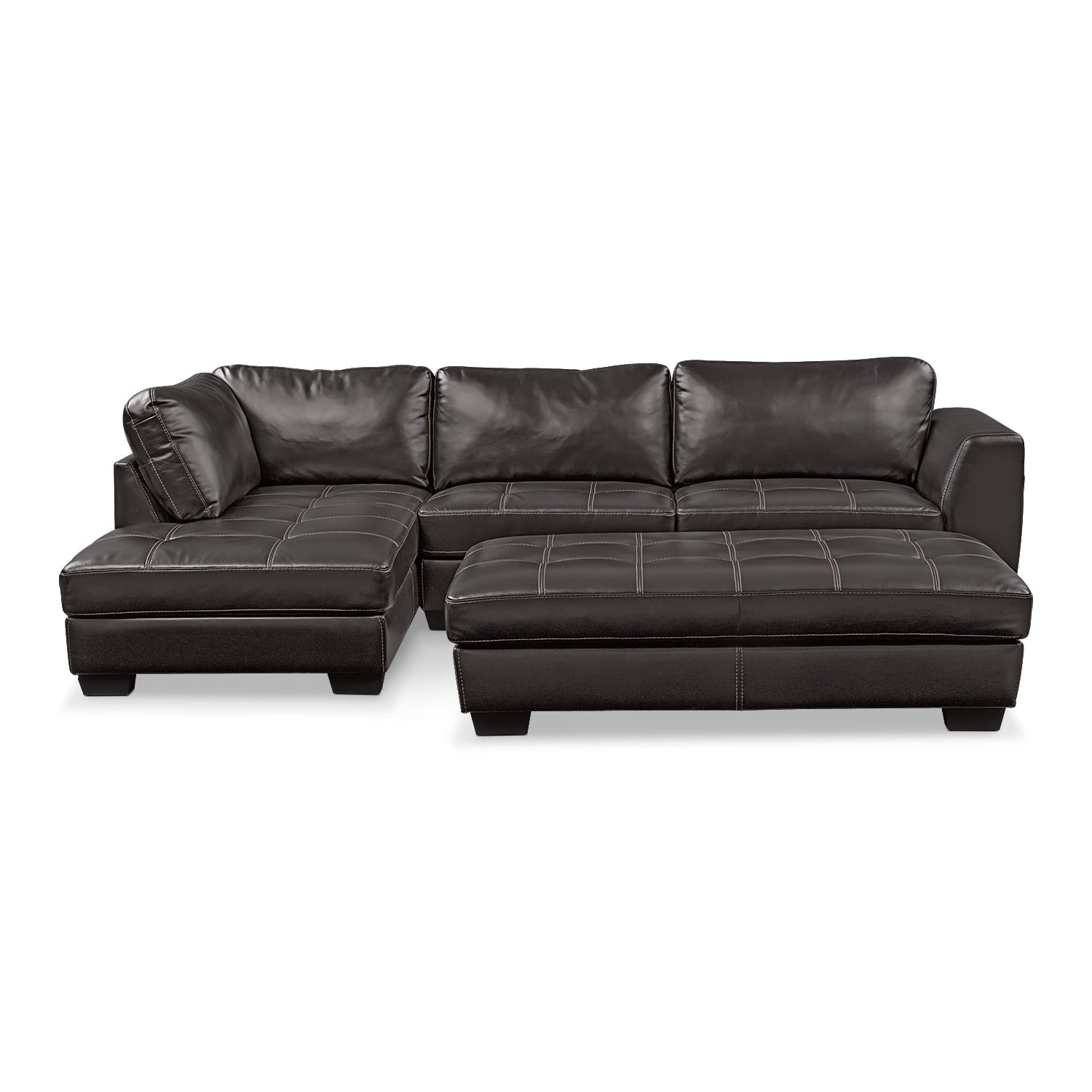 Santana 2 Piece Sectional With Chaise And Ottoman