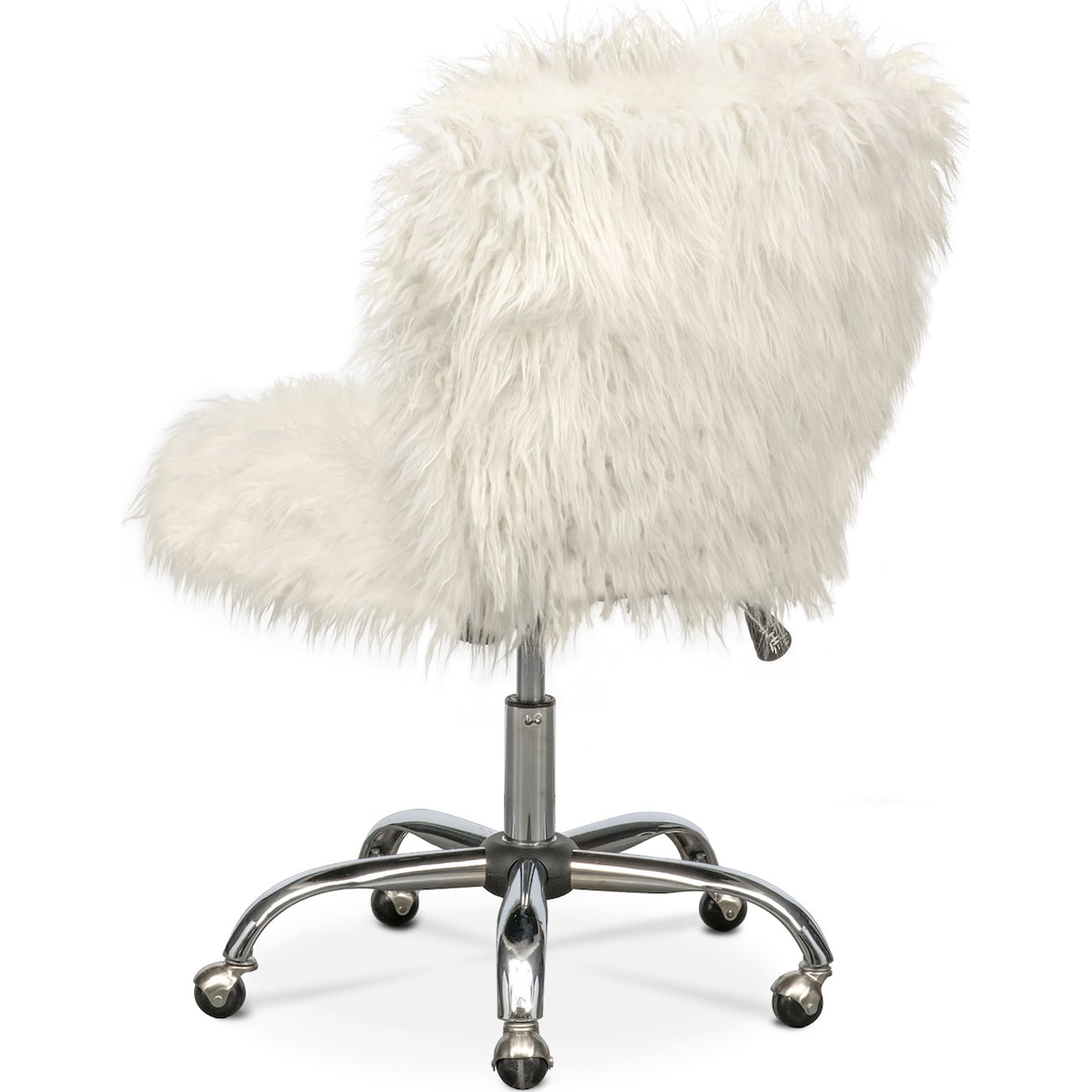 Frenzy Faux Fur Office Chair Value City Furniture and Mattresses