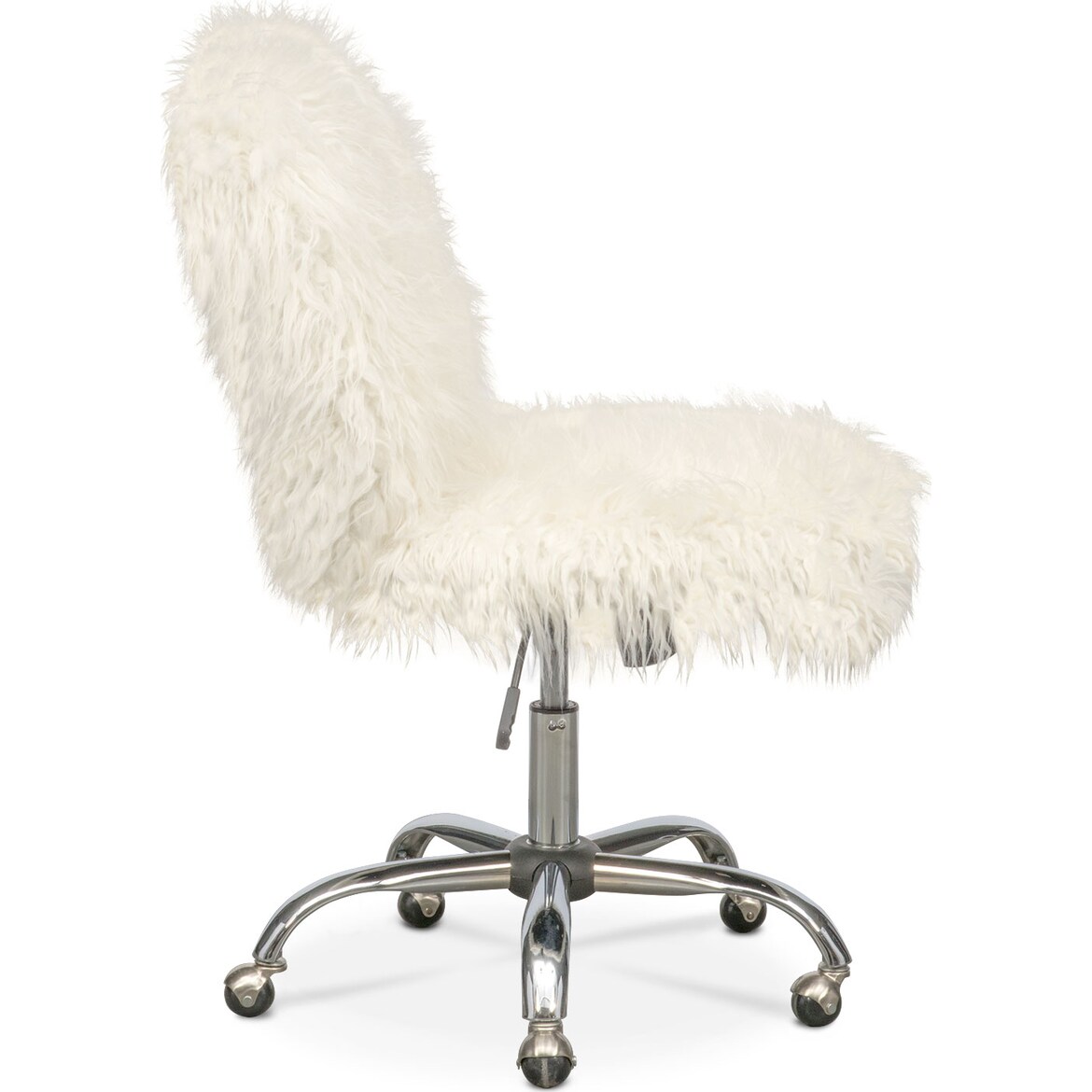 Frenzy Faux Fur Office Chair Value City Furniture and Mattresses
