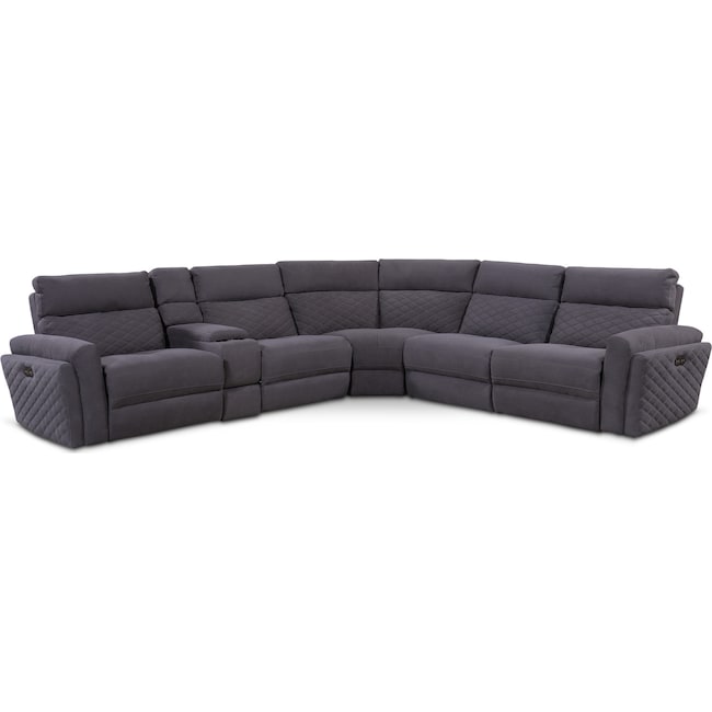 Catalina 6 Piece Reclining Sectional With 2 Seats Living Room Furniture Catalina 6 Piece Reclining Sectional With 2 Seats