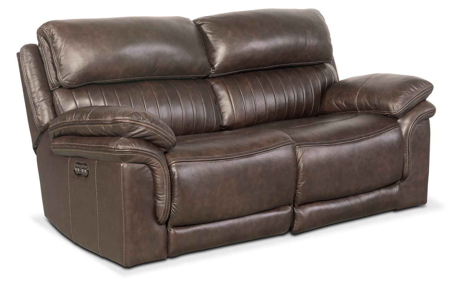 value city furniture leather reclining sofa